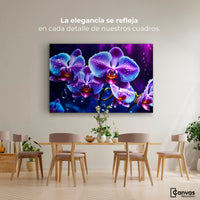 Cuadros Decorativos Canvas Revolution | Orquidea Luz Sutil | Montaje4