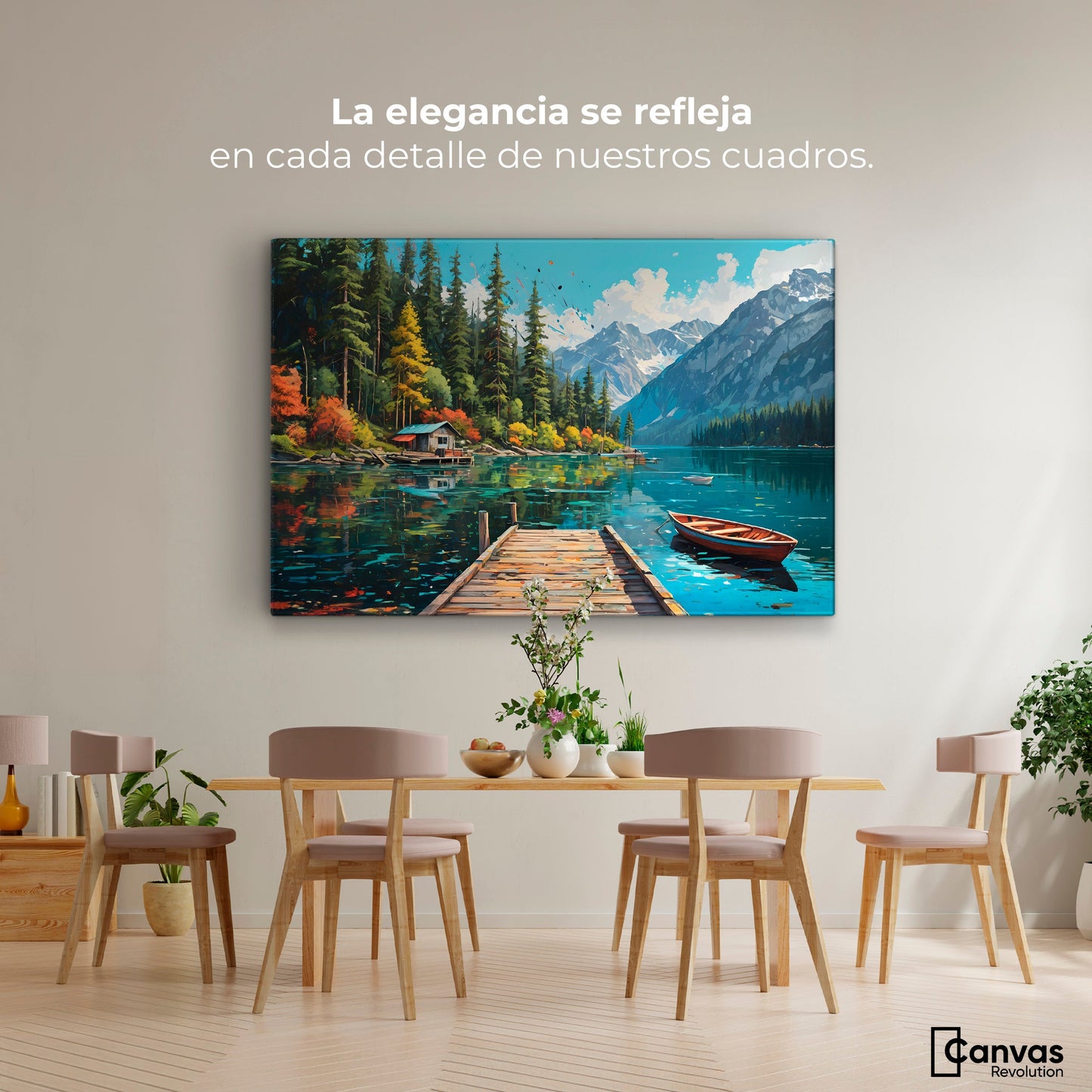 Cuadros Decorativos Canvas Revolution | Paisaje Relajante | Montaje4