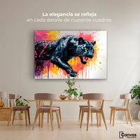 Cuadros Decorativos Canvas Revolution | Pantera Colores | Montaje4