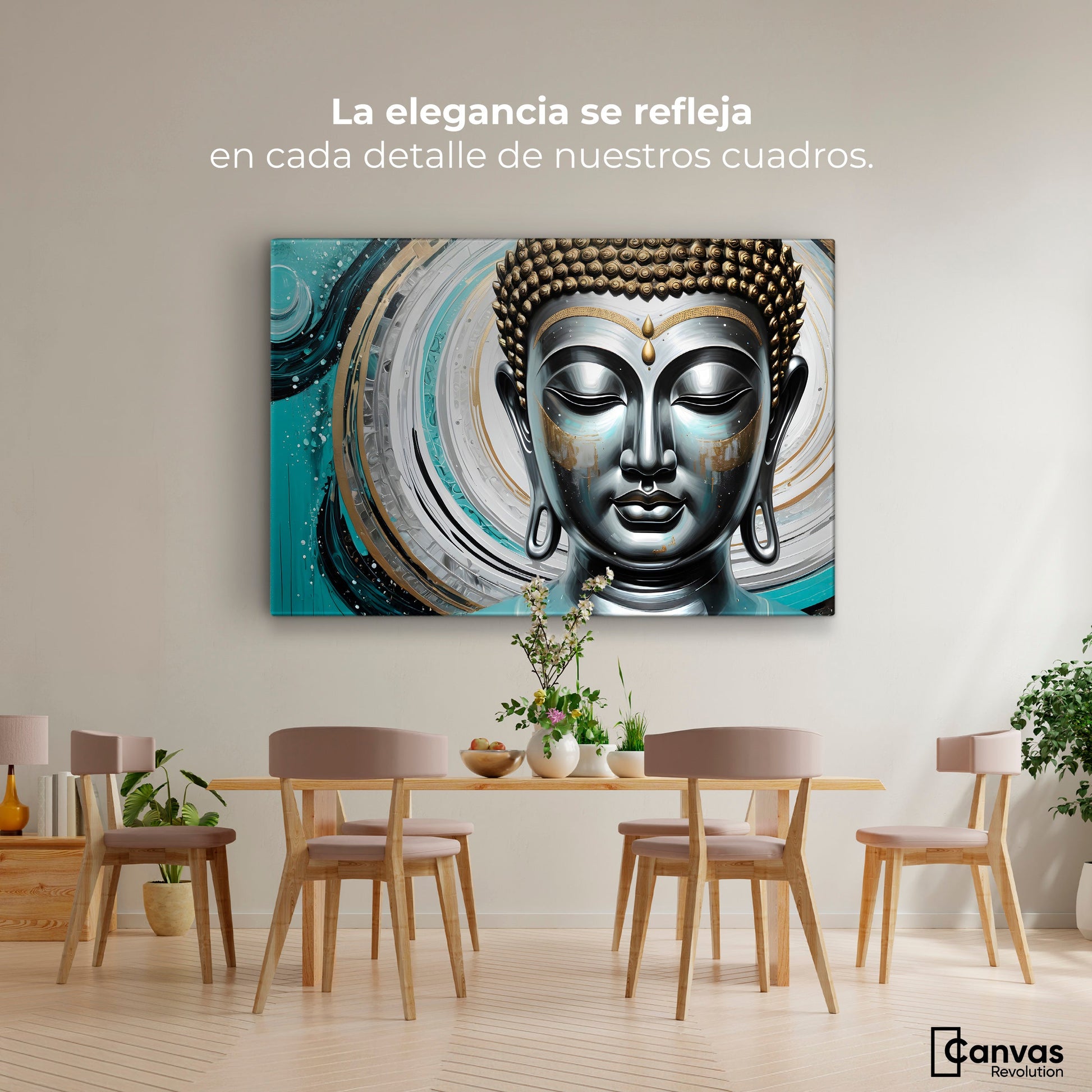 Cuadros Decorativos Canvas Revolution | Paz Con Buda | Montaje4