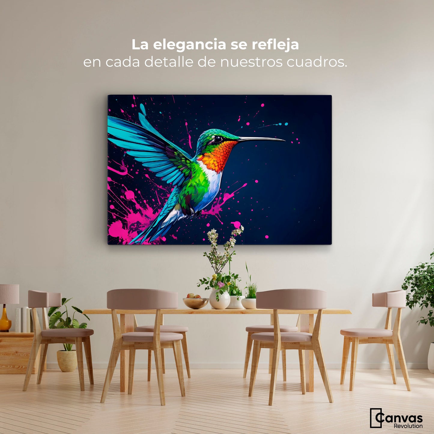 Cuadros Decorativos Canvas Revolution | Pinceladas Nectar | Montaje4