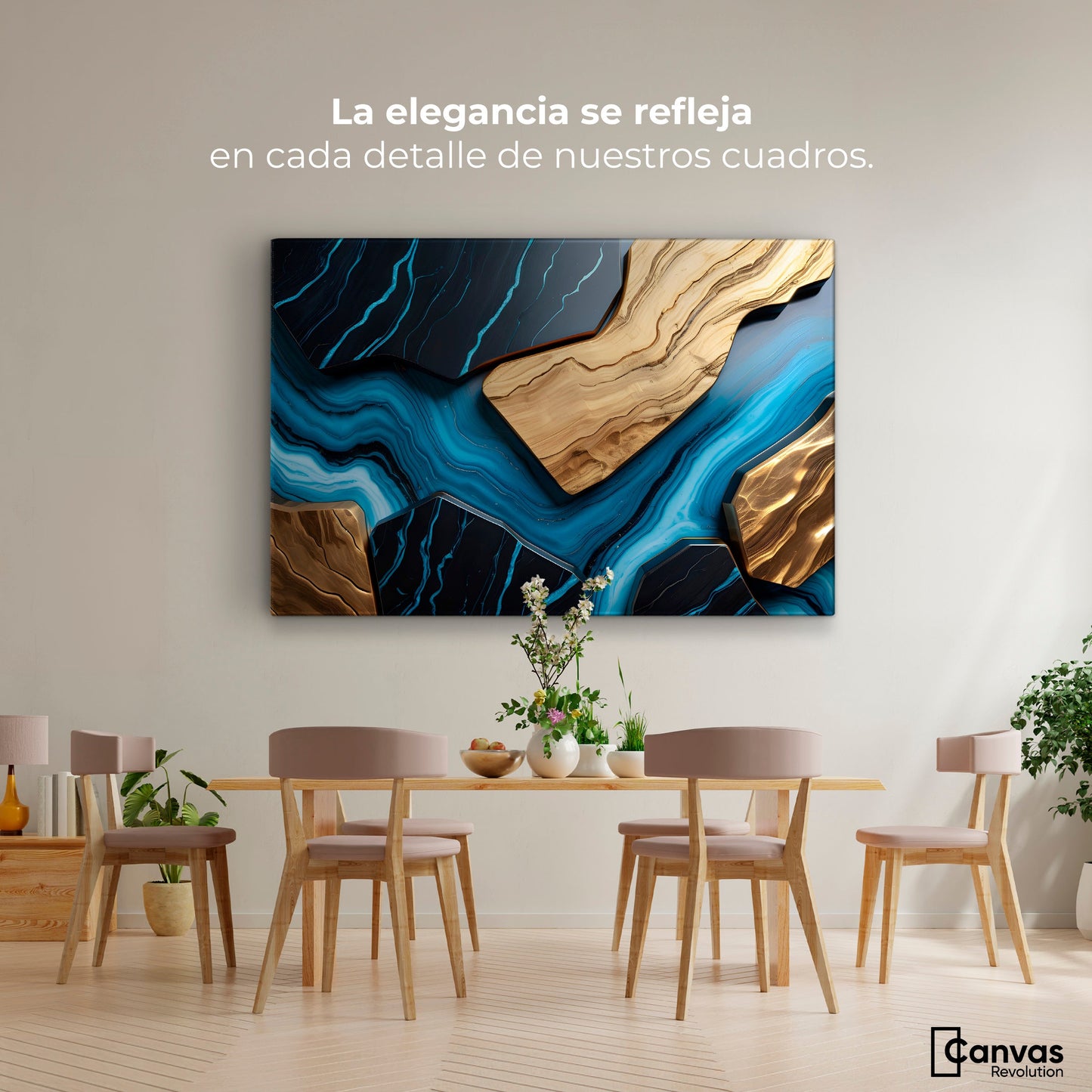 Cuadros Decorativos Canvas Revolution | Rios Electricos | Montaje4