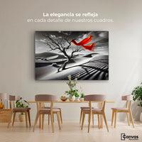 Cuadros Decorativos Canvas Revolution | Rojo Entre Espinas | Montaje4