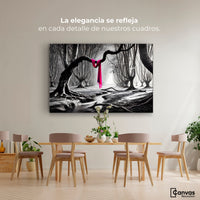 Cuadros Decorativos Canvas Revolution | Rosa Entre Raices | Montaje4