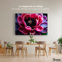 Cuadros Decorativos Canvas Revolution | Rosa Purpura Eterna | Montaje4