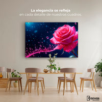 Cuadros Decorativos Canvas Revolution | Rosa Radiante Sueno | Montaje4