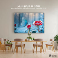 Cuadros Decorativos Canvas Revolution | Rosa Y Fragilidad | Montaje4