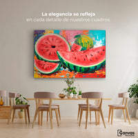 Cuadros Decorativos Canvas Revolution | Sandia Armonia | Montaje4