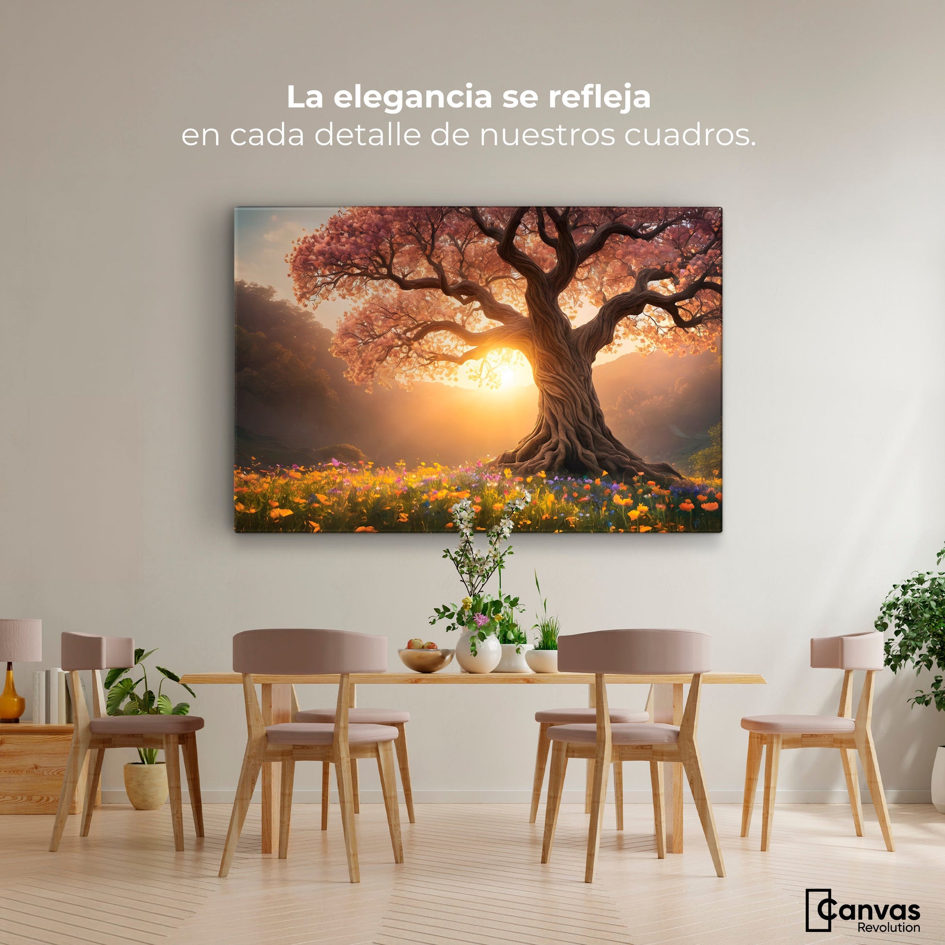 Cuadros Decorativos Canvas Revolution | Serenidad Floral | Montaje4