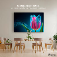 Cuadros Decorativos Canvas Revolution | Tulipan Aura Viva | Montaje4