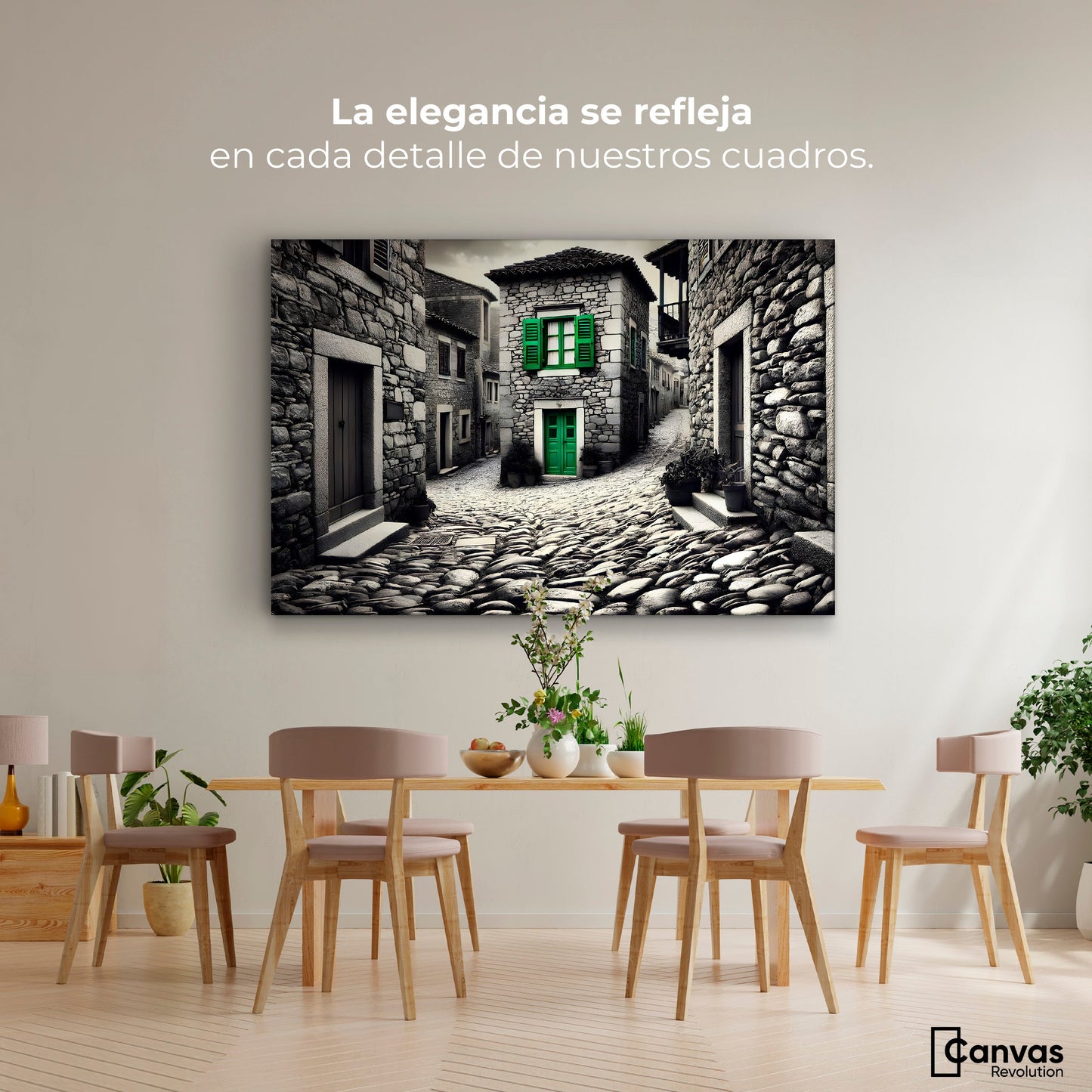 Cuadros Decorativos Canvas Revolution | Verde En La Sombra | Montaje4