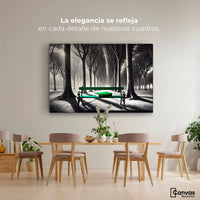 Cuadros Decorativos Canvas Revolution | Verde Y Palabras | Montaje4