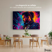 Cuadros Decorativos Canvas Revolution | Vibrante Solitario | Montaje4