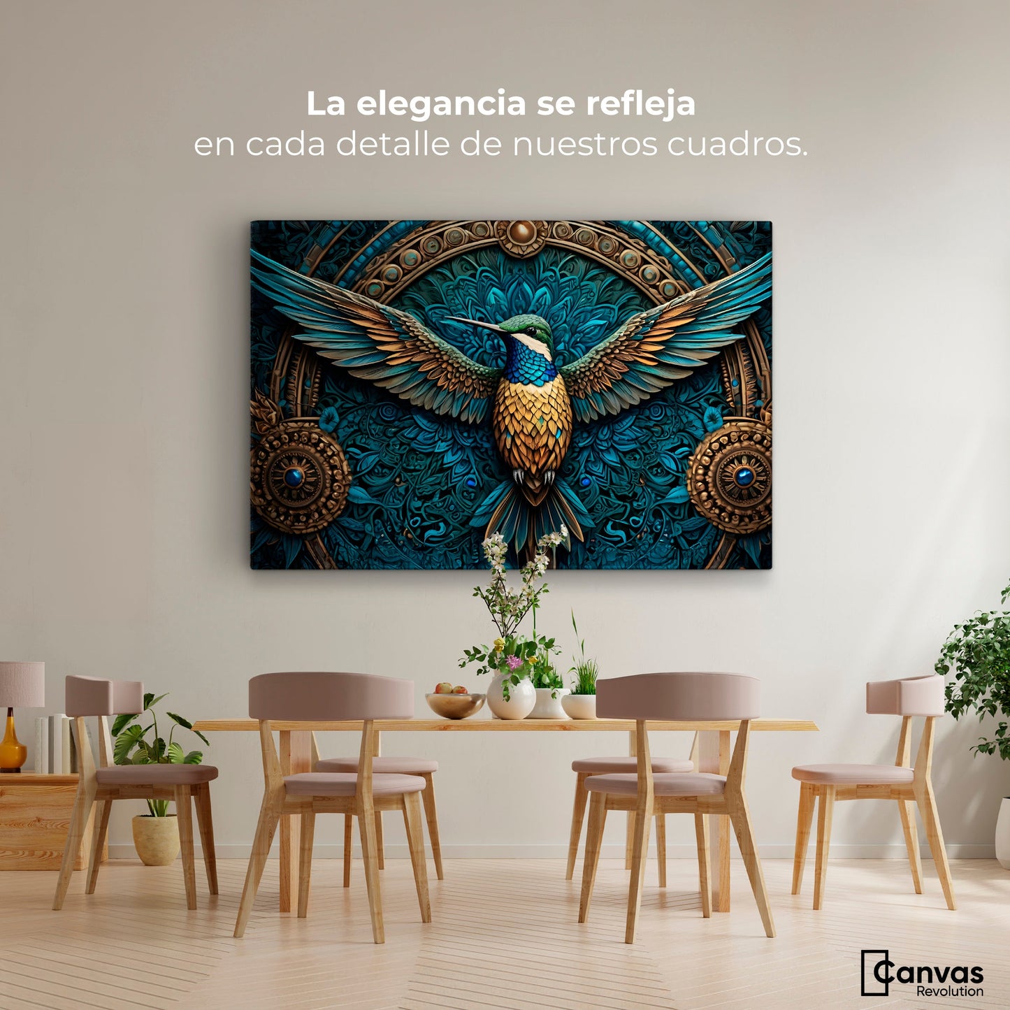 Cuadros Decorativos Canvas Revolution | Vuelo Encantado | Montaje4