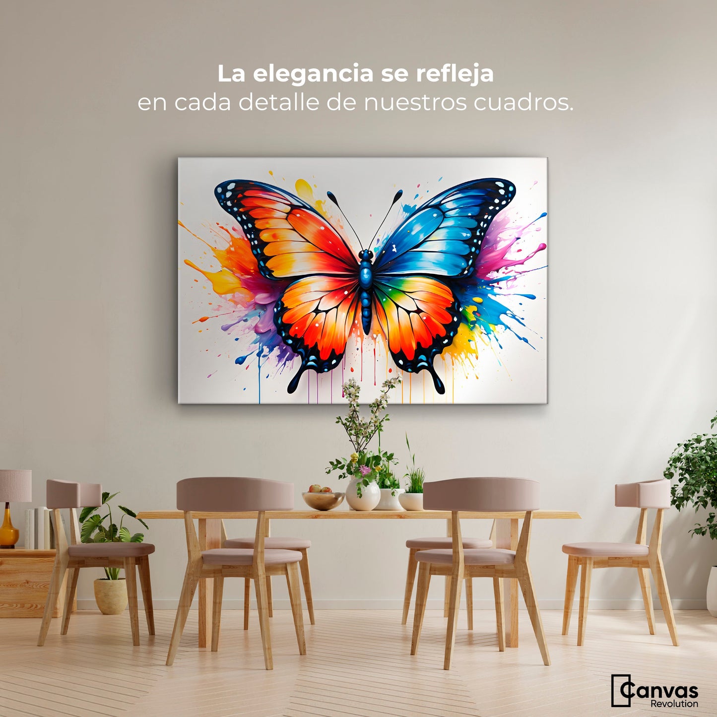 Cuadros Decorativos Canvas Revolution | Vuelo Explosivo | Montaje4