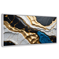 Cuadros Decorativos Canvas Revolution | Abstracto Dorado | Panoramico | Portada