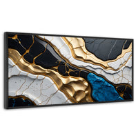Cuadros Decorativos Canvas Revolution | Abstracto Dorado | Panoramico | Portada