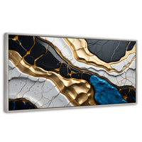 Cuadros Decorativos Canvas Revolution | Abstracto Dorado | Panoramico | Portada