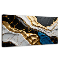 Cuadros Decorativos Canvas Revolution | Abstracto Dorado | Panoramico | Portada