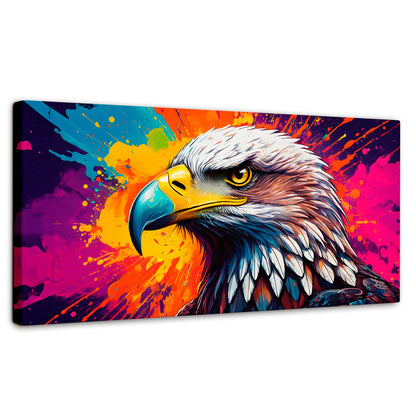 Cuadros Decorativos Canvas Revolution | Aguila Arcoiris | Panoramico | Portada