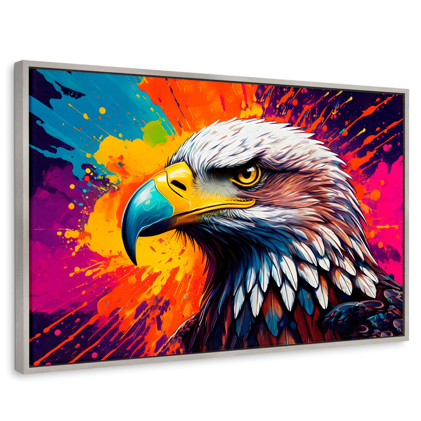 Cuadros Decorativos Canvas Revolution | Aguila Arcoiris | Rectangular | Portada