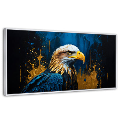 Cuadros Decorativos Canvas Revolution | Aguila Majestuosa | Panoramico | Portada | Marco Dorado