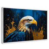Cuadros Decorativos Canvas Revolution | Aguila Majestuosa | Rectangular | Portada | Marco Blanco