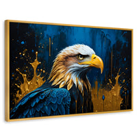 Cuadros Decorativos Canvas Revolution | Aguila Majestuosa | Rectangular | Portada | Marco Dorado
