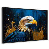 Cuadros Decorativos Canvas Revolution | Aguila Majestuosa | Rectangular | Portada | Marco Negro
