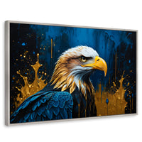 Cuadros Decorativos Canvas Revolution | Aguila Majestuosa | Rectangular | Portada | Marco Plateado