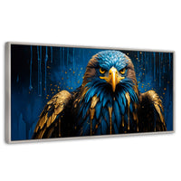 Cuadros Decorativos Canvas Revolution | Aguila Vibrante | Panoramico | Portada | Marco Blanco