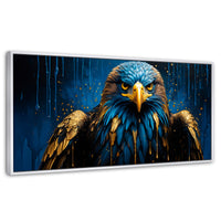 Cuadros Decorativos Canvas Revolution | Aguila Vibrante | Panoramico | Portada | Marco Dorado