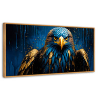 Cuadros Decorativos Canvas Revolution | Aguila Vibrante | Panoramico | Portada | Marco Negro