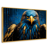 Cuadros Decorativos Canvas Revolution | Aguila Vibrante | Rectangular | Portada | Marco Dorado
