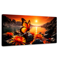 Cuadros Decorativos Canvas Revolution | Alas Al Amanecer | Panoramico | Portada | Marco SinMarco