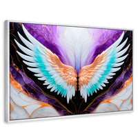 Cuadros Decorativos Canvas Revolution | Alas Angel Alma | Rectangular | Portada | Marco Blanco