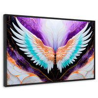 Cuadros Decorativos Canvas Revolution | Alas Angel Alma | Rectangular | Portada | Marco Negro