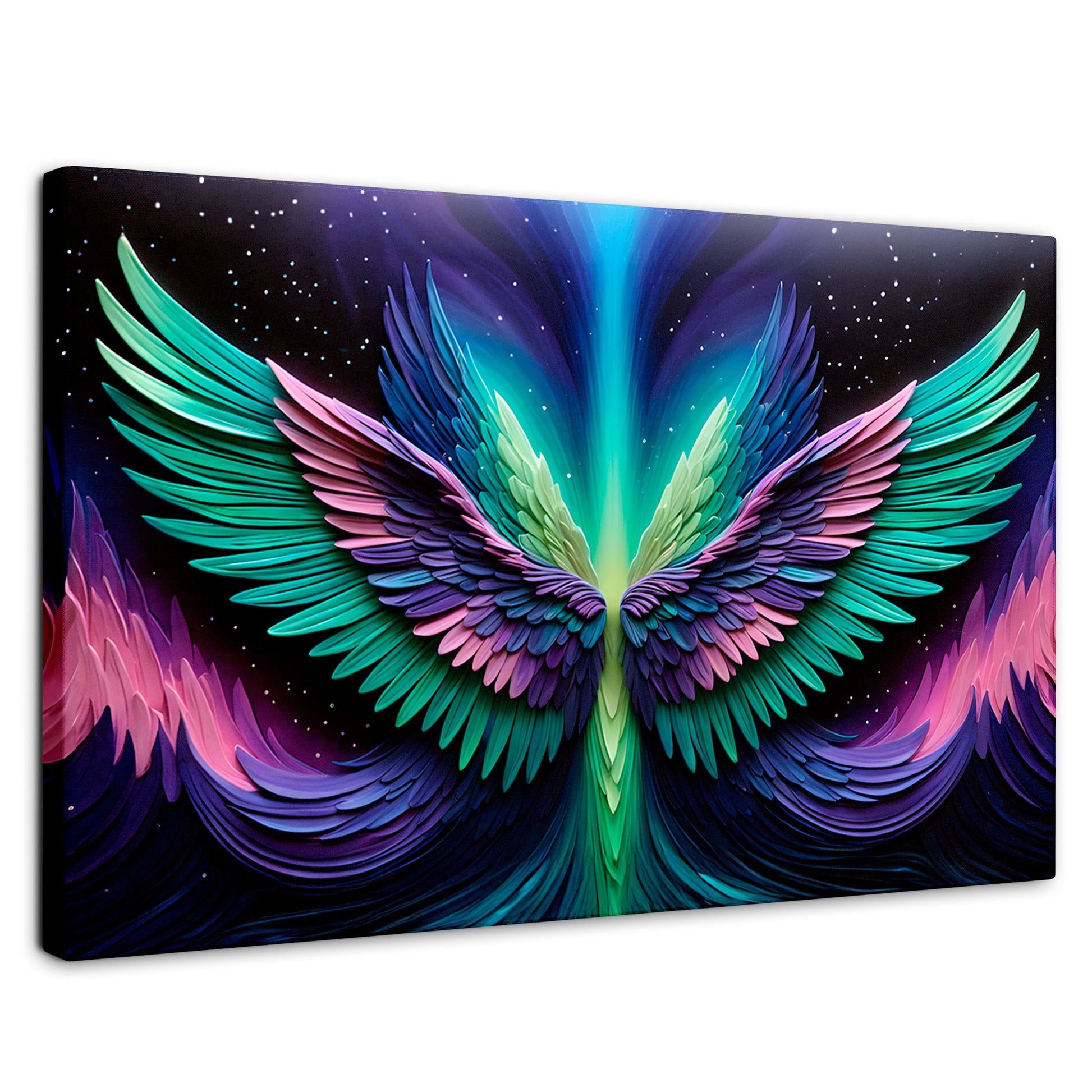 Cuadros Decorativos Canvas Revolution | Alas Angel Cosmic | Rectangular | Portada | Marco SinMarco