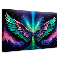 Cuadros Decorativos Canvas Revolution | Alas Angel Cosmic | Rectangular | Portada | Marco SinMarco