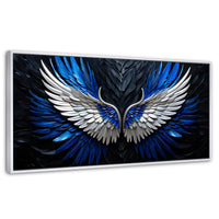 Cuadros Decorativos Canvas Revolution | Alas Angel Cosmico | Panoramico | Portada | Marco Dorado