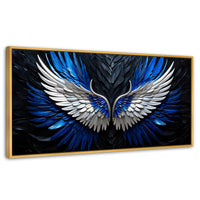 Cuadros Decorativos Canvas Revolution | Alas Angel Cosmico | Panoramico | Portada | Marco Madera