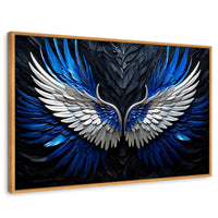 Cuadros Decorativos Canvas Revolution | Alas Angel Cosmico | Rectangular | Portada | Marco Madera