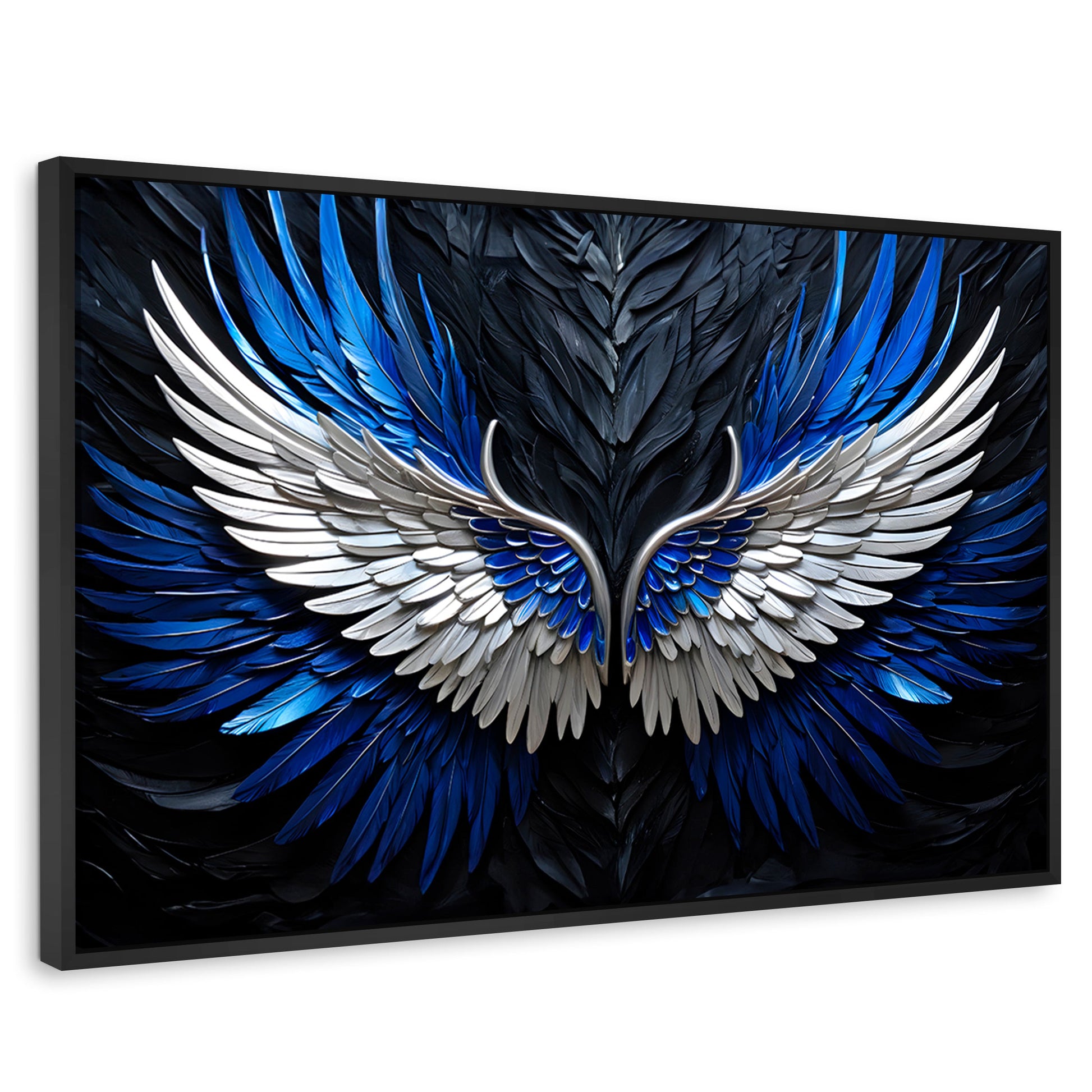 Cuadros Decorativos Canvas Revolution | Alas Angel Cosmico | Rectangular | Portada | Marco Negro