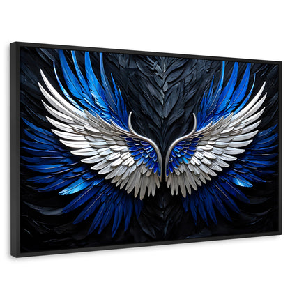 Cuadros Decorativos Canvas Revolution | Alas Angel Cosmico | Rectangular | Portada | Marco Negro