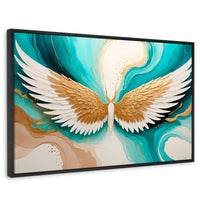 Cuadros Decorativos Canvas Revolution | Alas Angel Deco | Rectangular | Portada | Marco Negro
