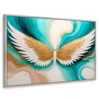 Cuadros Decorativos Canvas Revolution | Alas Angel Deco | Rectangular | Portada | Marco Plateado