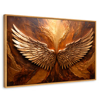 Cuadros Decorativos Canvas Revolution | Alas Angel Divino | Rectangular | Portada | Marco Madera