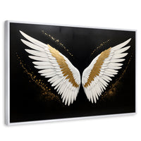 Cuadros Decorativos Canvas Revolution | Alas Angel Eleganza | Rectangular | Portada | Marco Blanco