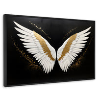 Cuadros Decorativos Canvas Revolution | Alas Angel Eleganza | Rectangular | Portada | Marco Negro