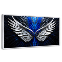 Cuadros Decorativos Canvas Revolution | Alas Angel Energia | Panoramico | Portada | Marco Dorado